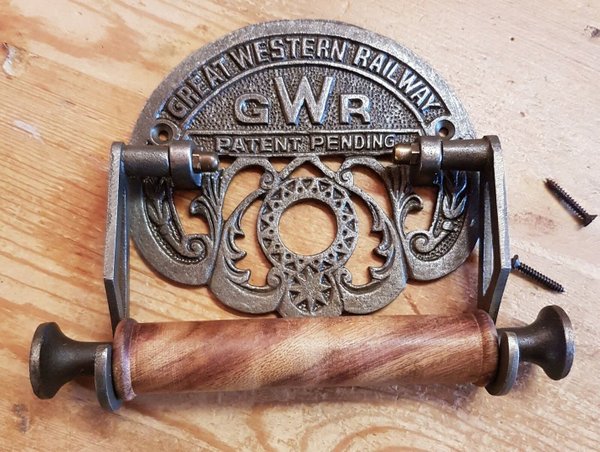 Cast Iron GWR Toilet Roll Holder