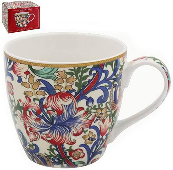 William Morris Gift Boxed Golden Lily Breakfast Mug