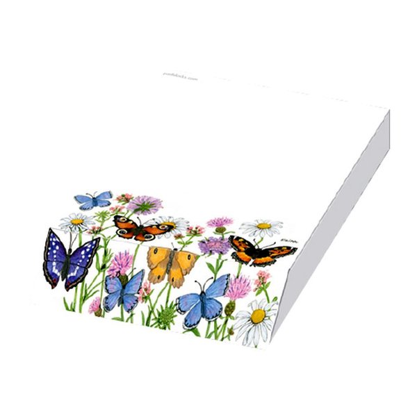 Butterfly Garden Slant Notepad by Padblocks